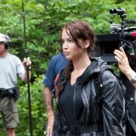 Jennifer Lawrence on the set of THE HUNGER GAMES. Photo credit: Murray Close
